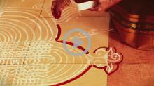 Stop Animation film of Nalvaravu kolam